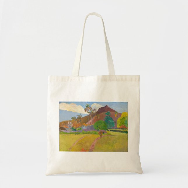Bolsa Tote Paul Gauguin - Paisagem Tahitiana (Frente)