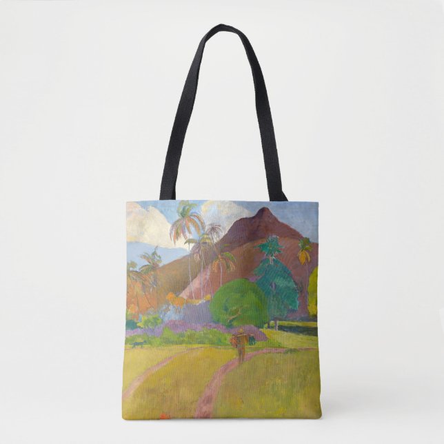 Bolsa Tote Paul Gauguin - Paisagem Tahitiana (Frente)