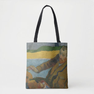 Bolsa Tote Paul Gauguin Vincent van Gogh pintando girassóis