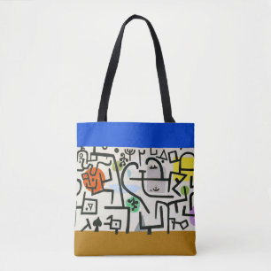 Bolsa Tote Paul Klee Rich Port Harbor Abstrato
