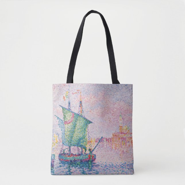 Bolsa Tote Paul Signac - Veneza, A Nuvem Rosa (Frente)