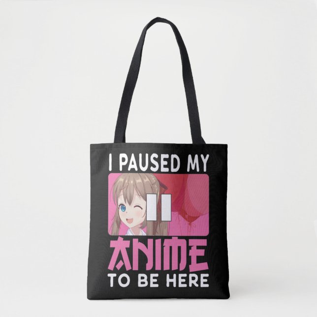 Bolsa Tote Pausou Minha Garota De Manga Otaku Japonesa (Frente)