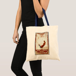 Bolsa Tote Pavão na antiga pintura antiga romana de Fresco