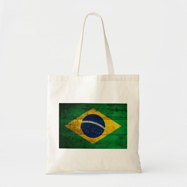 Bolsa Tote Pavilhão de Madeira do Brasil Antigo (Frente)