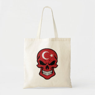 Bolsa Tote Pavilhão do Crânio da Turquia sorridente