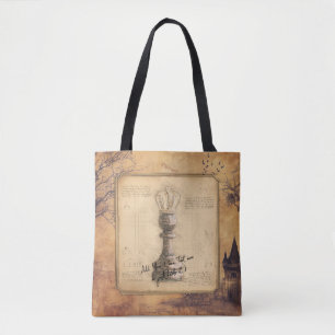 Bolsa Tote Pawn King / Queen Vintage Old Fashiked Chess Gift