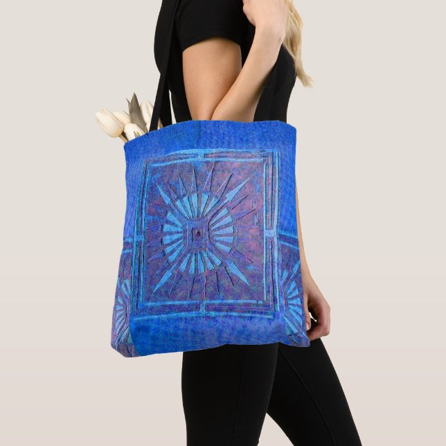 Bolsa Tote PAWNEE MORNING STAR, Blue Tot Bag (Close Up)