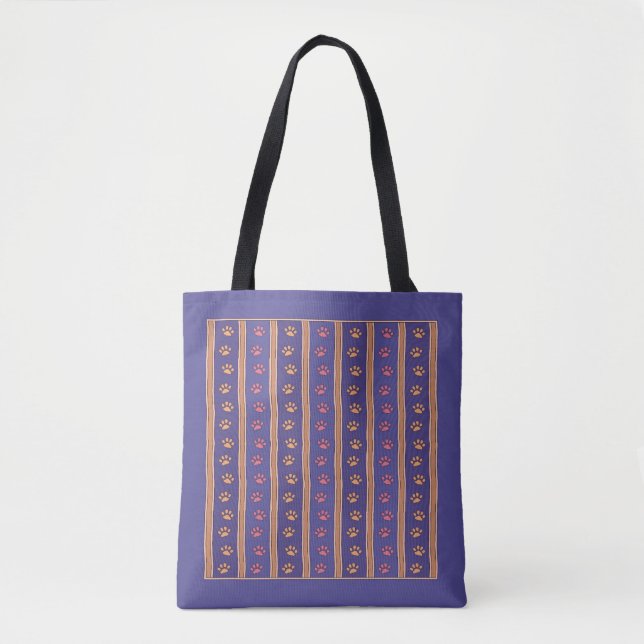 Bolsa Tote Pawprint Pattern (Frente)