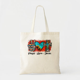 Bolsa Tote Paz Ama Jesus Cristo Cristão Engraçado, Amor Como