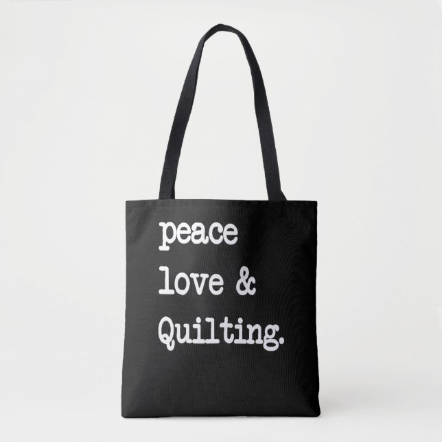 Bolsa Tote Paz, Amor e Corte Presente (Frente)