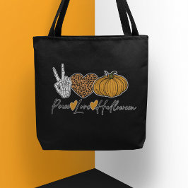 Bolsa Tote Paz Amor Halloween