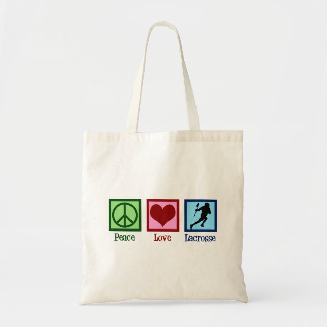 Bolsa Tote Paz Amor Lacrosse (Frente)