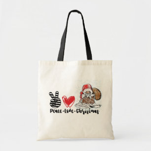 Bolsa Tote Paz Amor Natal Bonitos Papais noeis Engraçados Gn