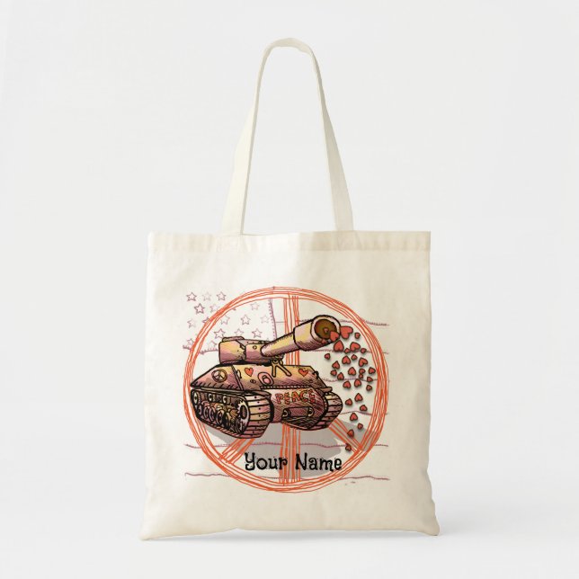 Bolsa Tote Paz Amor Tanque (Frente)