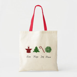Bolsa Tote Paz da alegria da esperança do amor