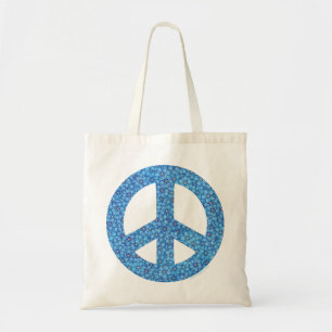 Bolsa Tote Paz de Flor Azul