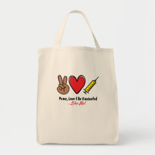Bolsa Tote Paz e Ser Vacinado