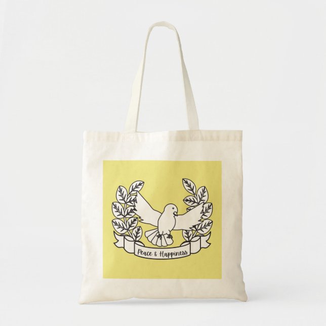 BOLSA TOTE PAZ & FELICIDADE (Frente)
