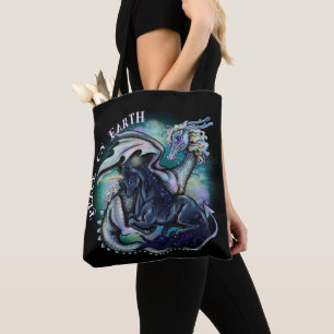 Bolsa Tote Paz no Earth Dragon e no Unicórnio