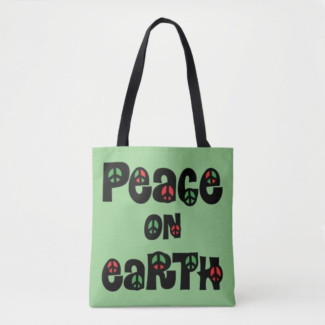 Bolsa Tote Paz No Natal Da Terra (Frente)