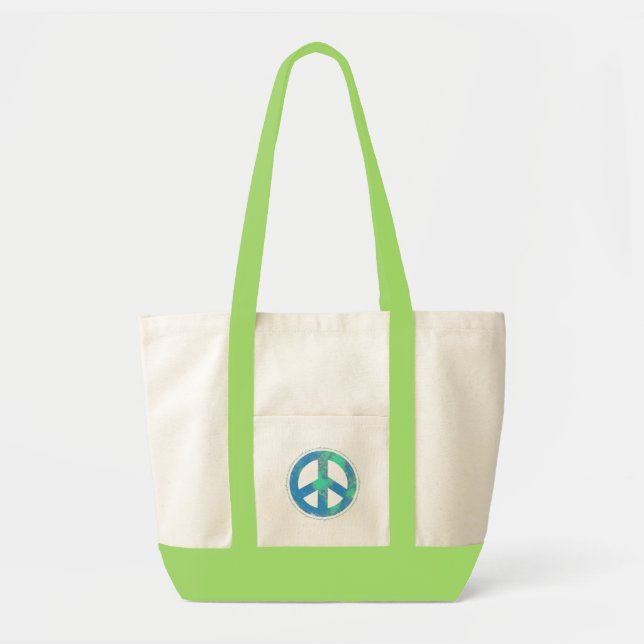 Bolsa Tote Paz no saco de terra (Frente)