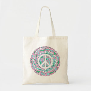 Bolsa Tote Paz psicodélica