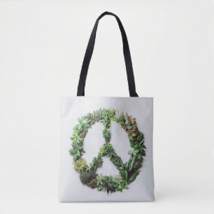 Bolsa Tote Paz verde