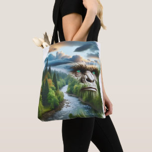 Bolsa Tote Pé-Grande de Exposição Dupla na Natureza