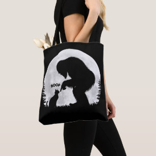 Bolsa Tote Pé Grande & Gatinho Boop sob a Lua