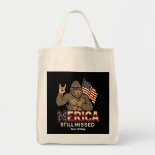 Bolsa Tote Pé Grande "Merica Ainda Perdida" Patriota 4 de jul