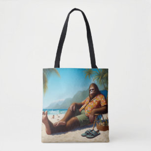 Bolsa Tote Pé Grande na Praia