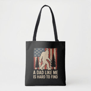 Bolsa Tote Pé Grande Patriótico Um Pai Como Eu É Difícil De E
