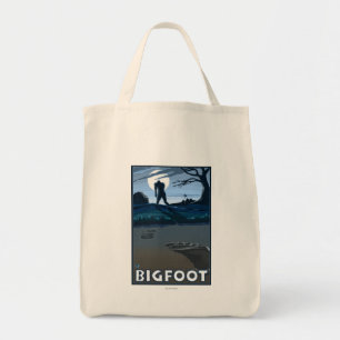 Bolsa Tote Pé grande que anda através do campo de golfe