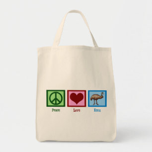 Bolsa Tote Peace Love Emu
