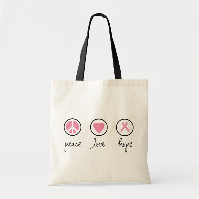 Bolsa Tote Peace Love Hope Eco Friendly Bag (Frente)