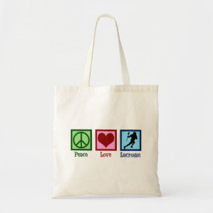 Bolsa Tote Peace Love Lacrosse