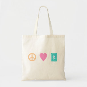 Bolsa Tote Peace Love MahJong