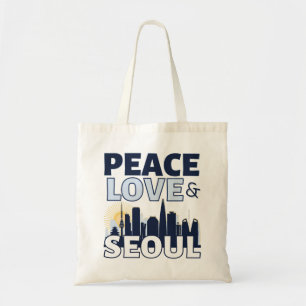 Bolsa Tote Peace Love & Seoul Skyline