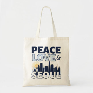 Bolsa Tote Peace Love & Seoul Skyline