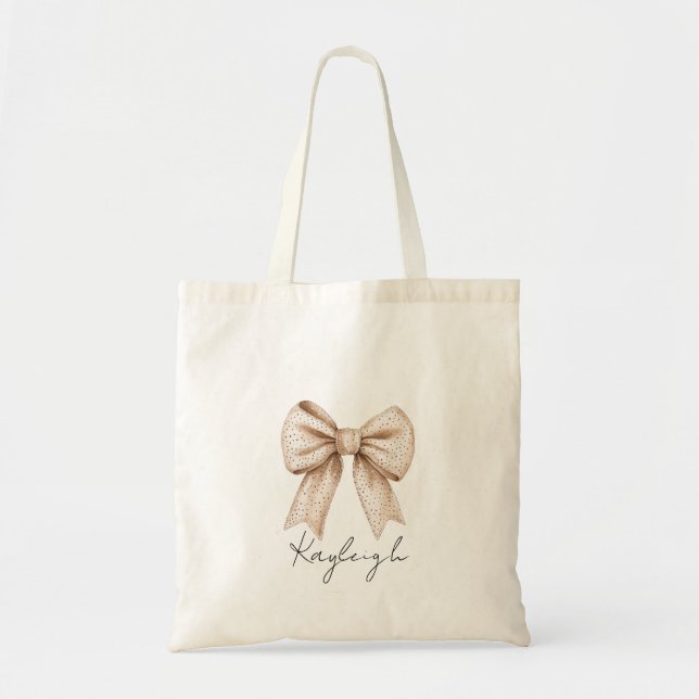 Bolsa Tote Peach Cream Arco Birthday (Frente)