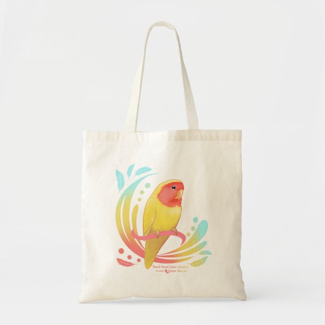 Bolsa Tote Peach Faced Lutino Lovebird (Frente)