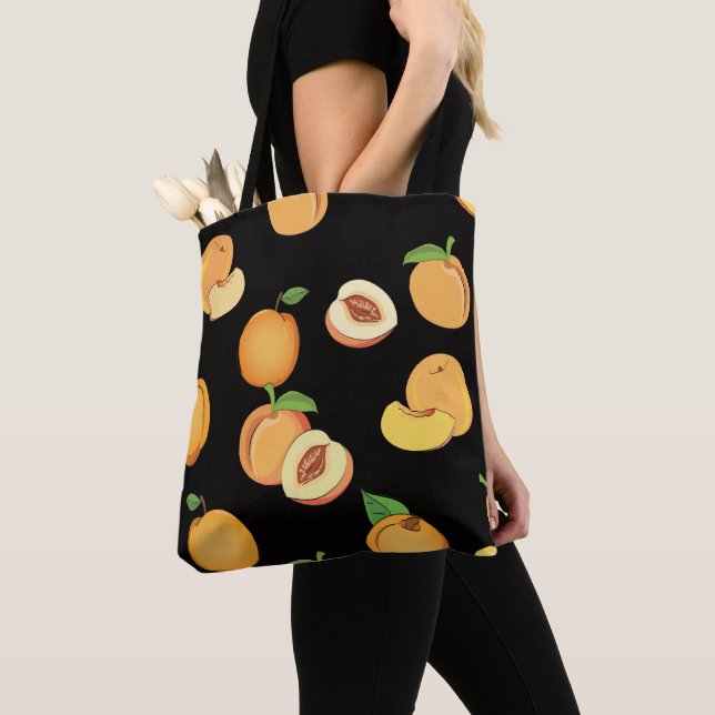 Bolsa Tote Peach Pattern 5 (Close Up)