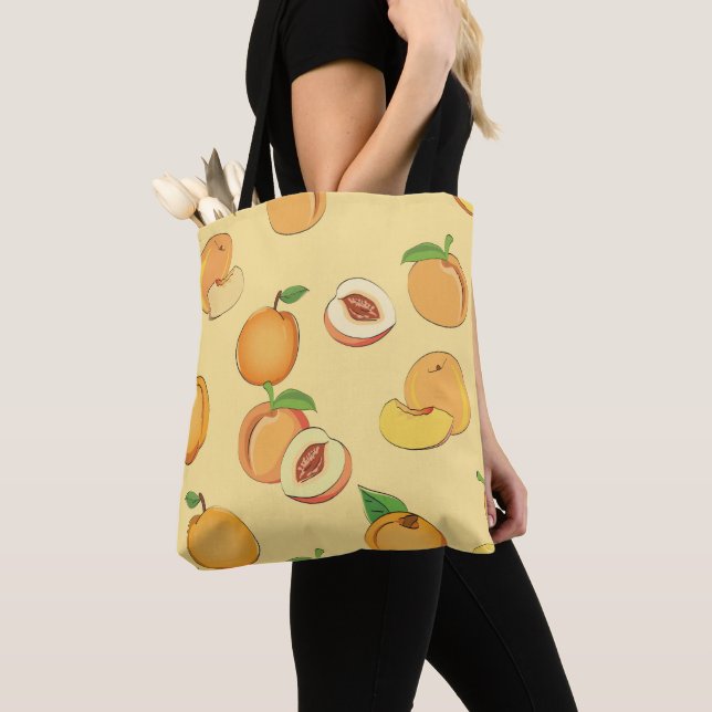 Bolsa Tote Peach Pattern 7 (Close Up)