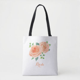 Bolsa Tote Peach Rosa Bridal
