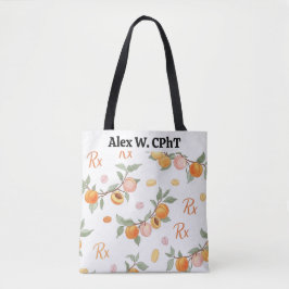 Bolsa Tote Peaches Personalizados, Apricots & RX Pharmacy Bol