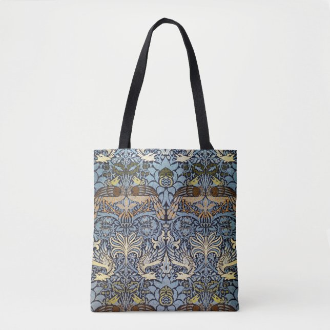 Bolsa Tote Peacock e Dragon, William Morris (Frente)