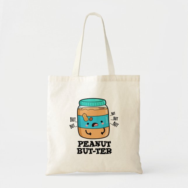 Bolsa Tote Peanut Mas Tter Engraçado Comida (Frente)
