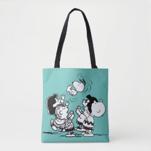 Bolsa Tote Peanuts Gang Levantando Esnoopia