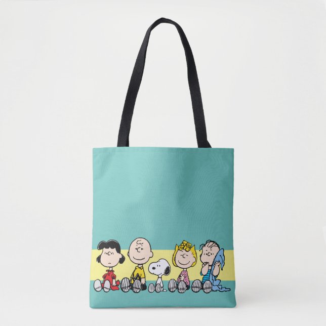 Bolsa Tote Peanuts Gang Sentado Junto (Frente)