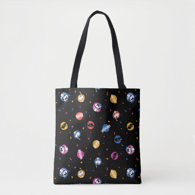 Bolsa Tote Peanuts Snoopy Graduation Celebration Pattern (Frente)